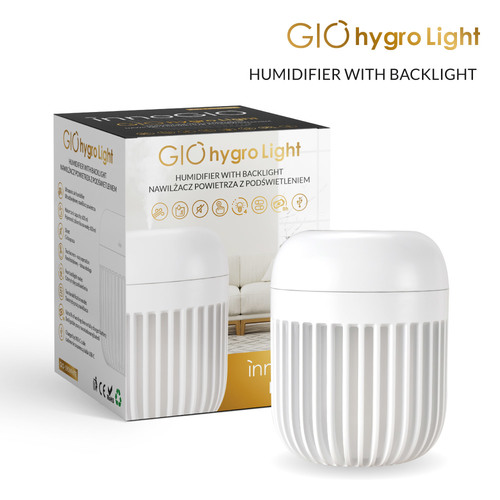 InnoGIO GIOhygro Light Nawilżacz powietrza z podświetleniem GIO-190WHITE (1)