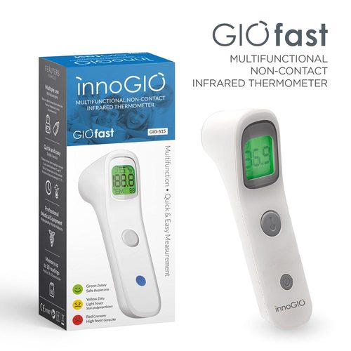 InnoGIO Bezdotykowy termometr czołowy na podczerwień GIOfast GIO-515 (1)